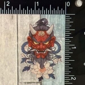 🌀10/$10🌀 Translucent Japanese Tattoo Art Reusable Waterproof Vinyl Sticker Dec